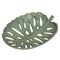 12 Inch Cast Iron Verdigris Tropical Leaf Decorative Bowl Serving Tray Kitchen